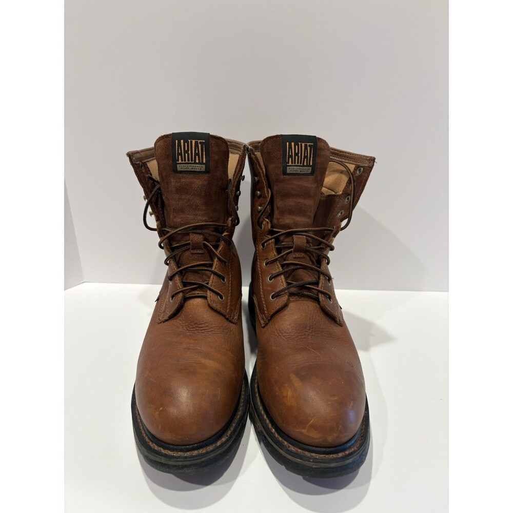 Ariat Cascade Men’s 8" Work Boots Steel Toe Leather Brown US 11D Style 10001213